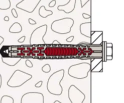 Fischer 562153 Constructieplug DuoXpand - 8 x 100 FUS - TX30/SW10 - zeskant schroef (50st)