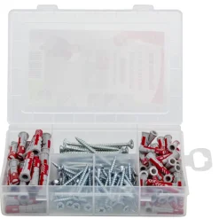 Fischer 538622 160-delige Profibox DuoPower Ø6 en Ø8 pluggenset met schroef