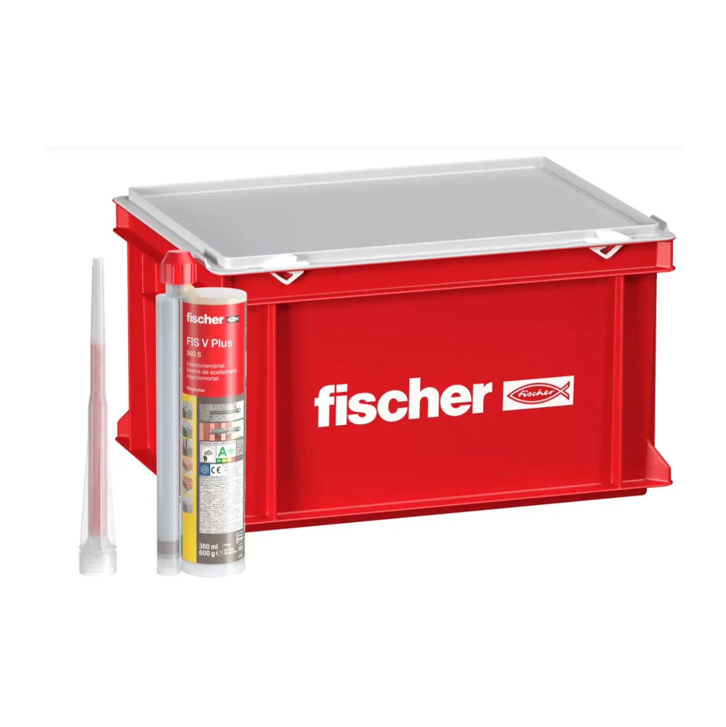 Fischer 558757 FIS V Plus 360 S Injectiemortel 20 stuks in krat incl. 40 mengtuiten - 20 x 360ml