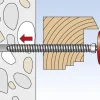Fischer Kozijnschroef - TX30 - Cilinderkop - Fijne Draad - Verzinkt - 100st