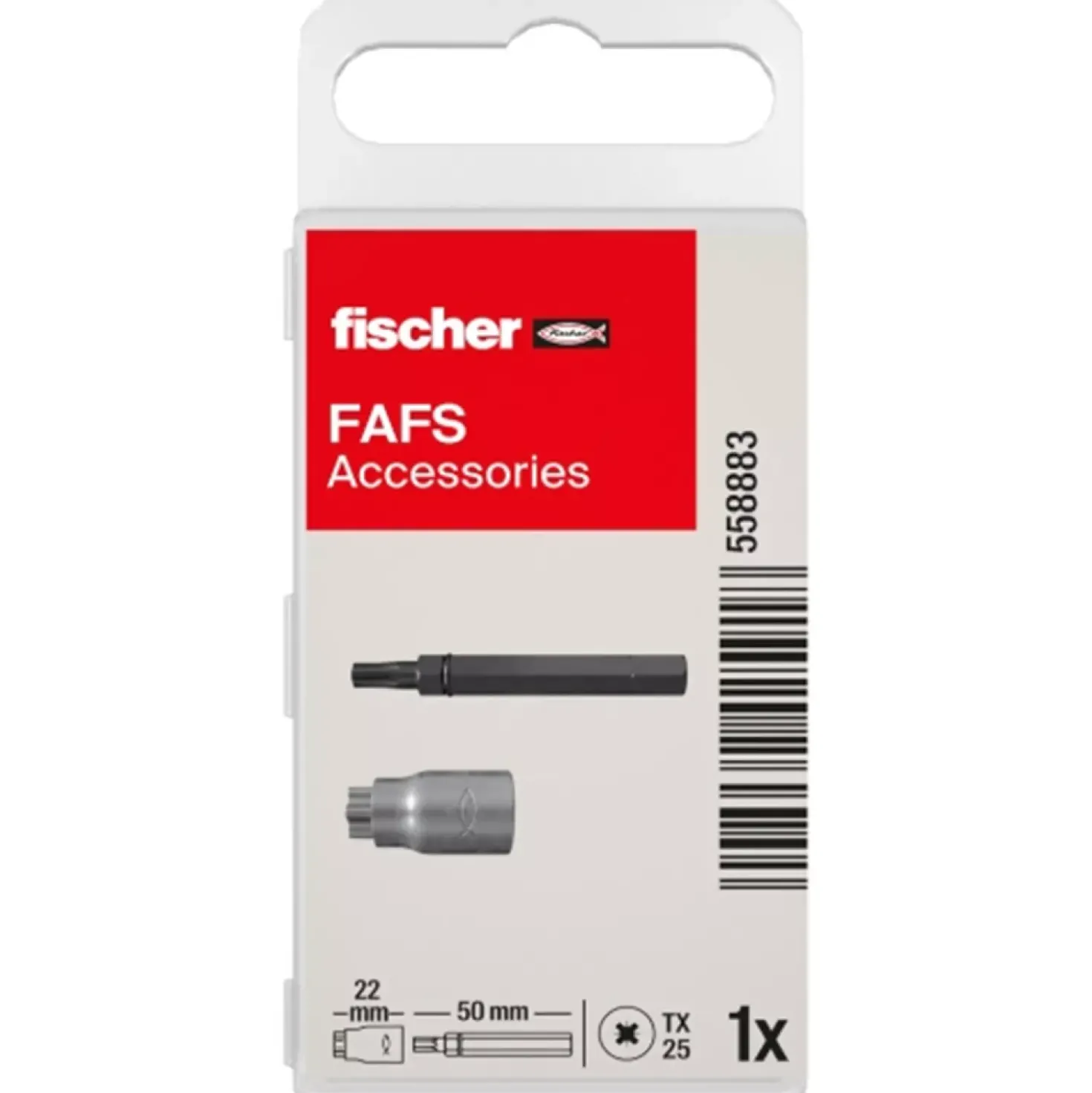 Fischer 558883 Montage tool en bit voor stelschroef in kunststof box - FAFS