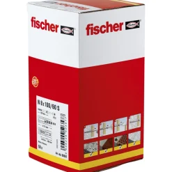 Fischer 50357 Nagelplug/slagplug NS - 8 x 100mm - PZ3 - verzonken schroef (50st)
