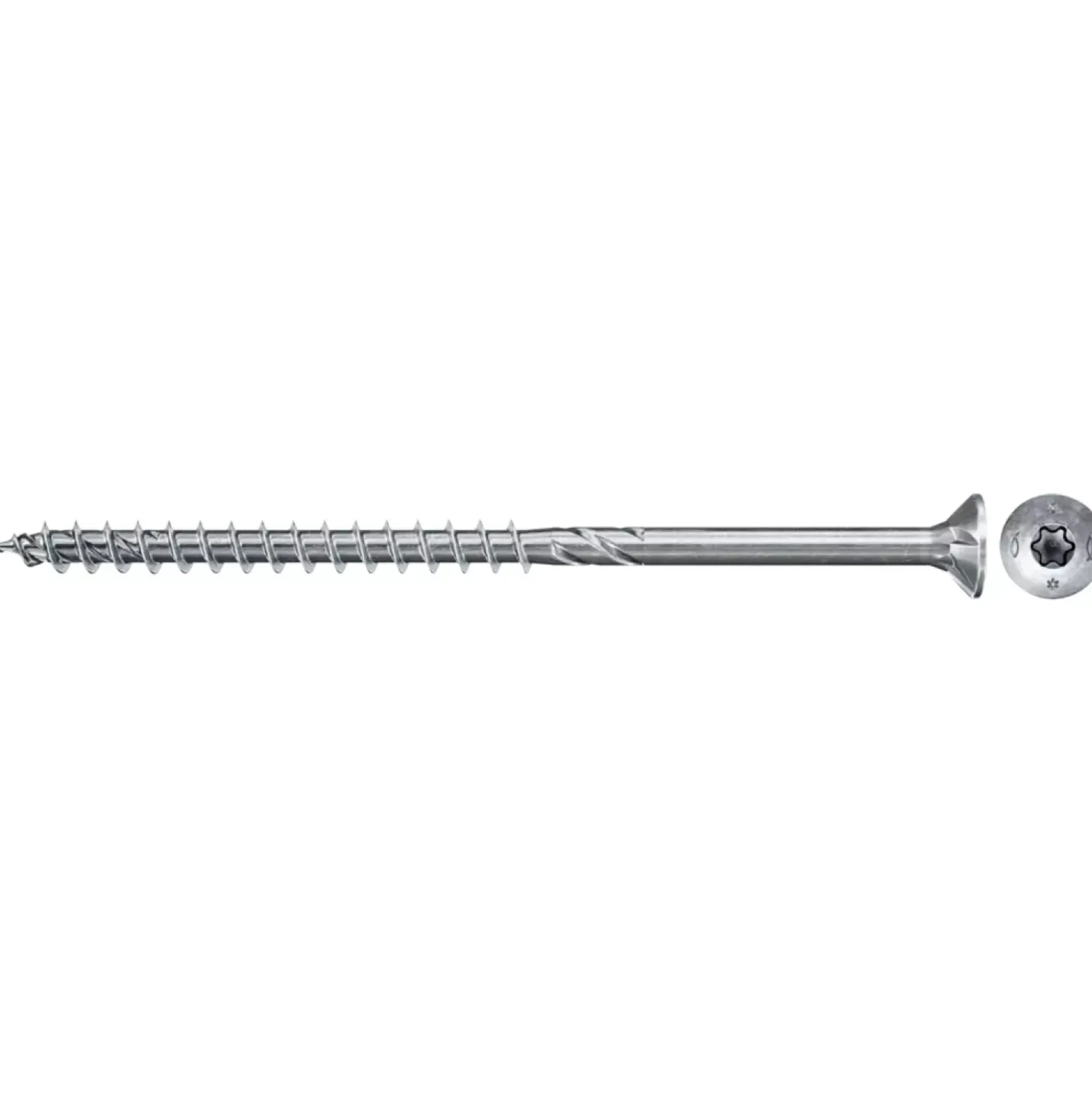 Fischer Spaanplaatschroef - TX30 - Verzonken kop - Deeldraad - Verzinkt - 100st
