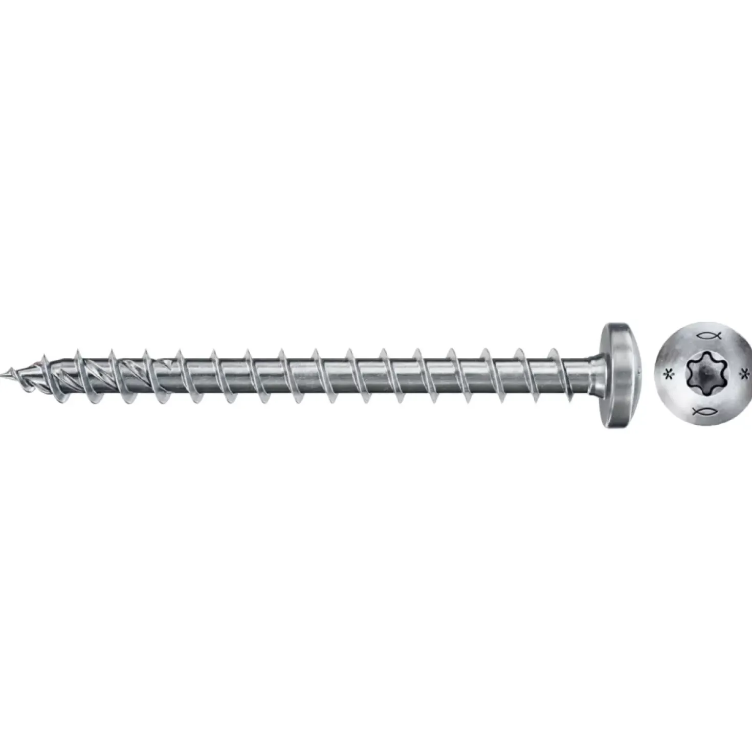 Fischer Spaanplaatschroef- TX20 - Verzonken kop - Voldraad - Verzinkt - 100st