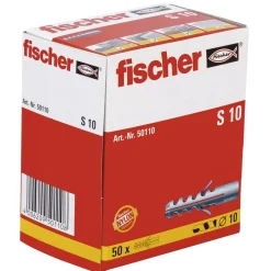 Fischer 50110 S Pluggen - 10 x 50mm (50st)