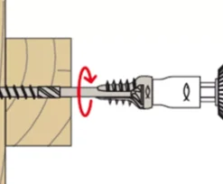 Fischer Stelschroef - TX25 - Bolkop - Fijne Draad - Verzinkt - 100st