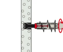 Fischer 545678 Zelfborende gipsplaatplug DuoBlade S - 44mm - met schroef 4,5 x 40mm (20st)