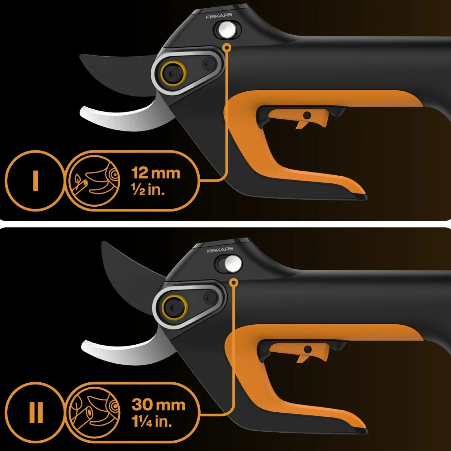 Fiskars accu snoeischaar L bypass body