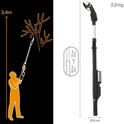 Fiskars accu takkenschaar bypass body
