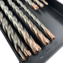 Fit-to-Fix 009-KA070077 7-delige Uni SDS-Plus Premium Hamerborenset - 2/4-snijder - staal - 5-6-8x110mm + 6-8-10-12x160mm