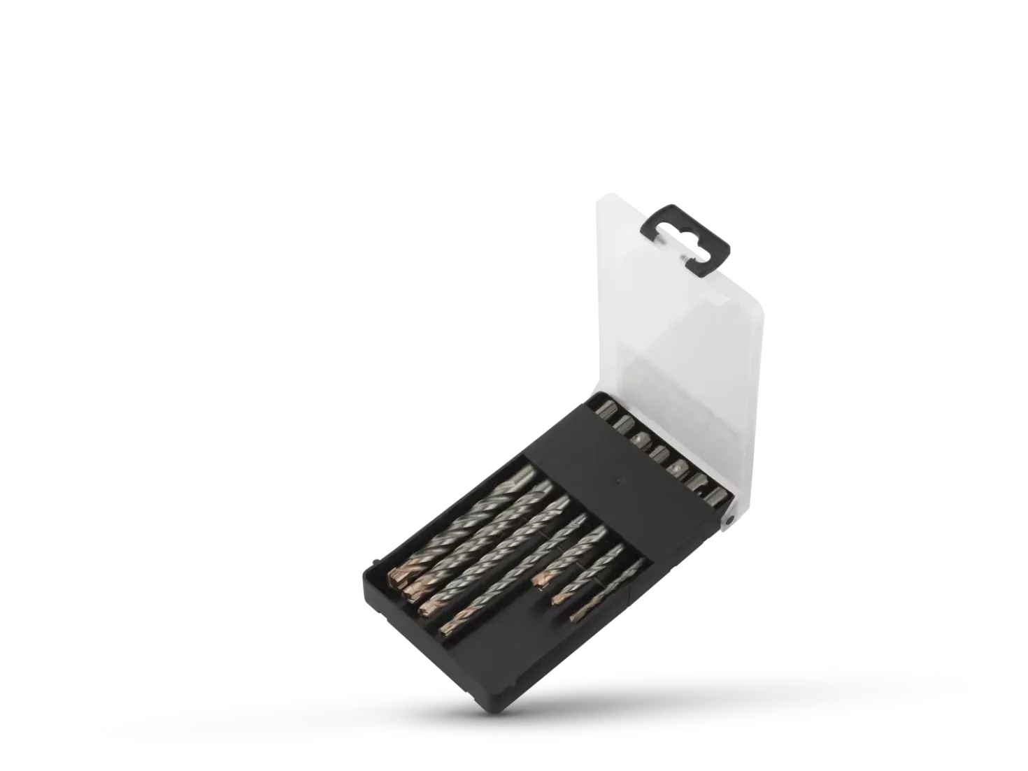Fit-to-Fix 009-KA070077 7-delige Uni SDS-Plus Premium Hamerborenset - 2/4-snijder - staal - 5-6-8x110mm + 6-8-10-12x160mm