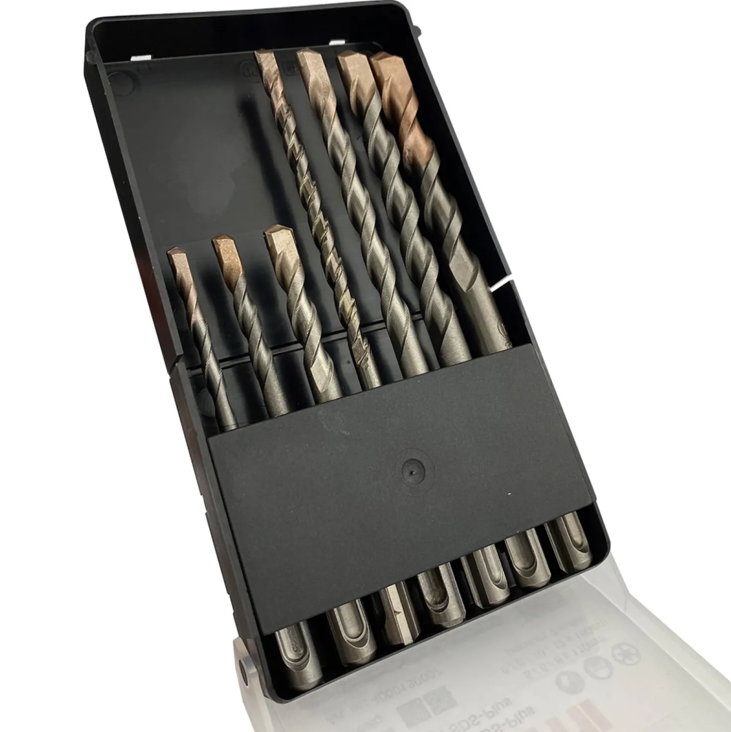 Fit-to-Fix 009-KA070076 7-delige Uni SDS-Plus Premium Hamerborenset - 2-snijder - PVC - 5-6-8x110mm + 6-8-10-12x160mm