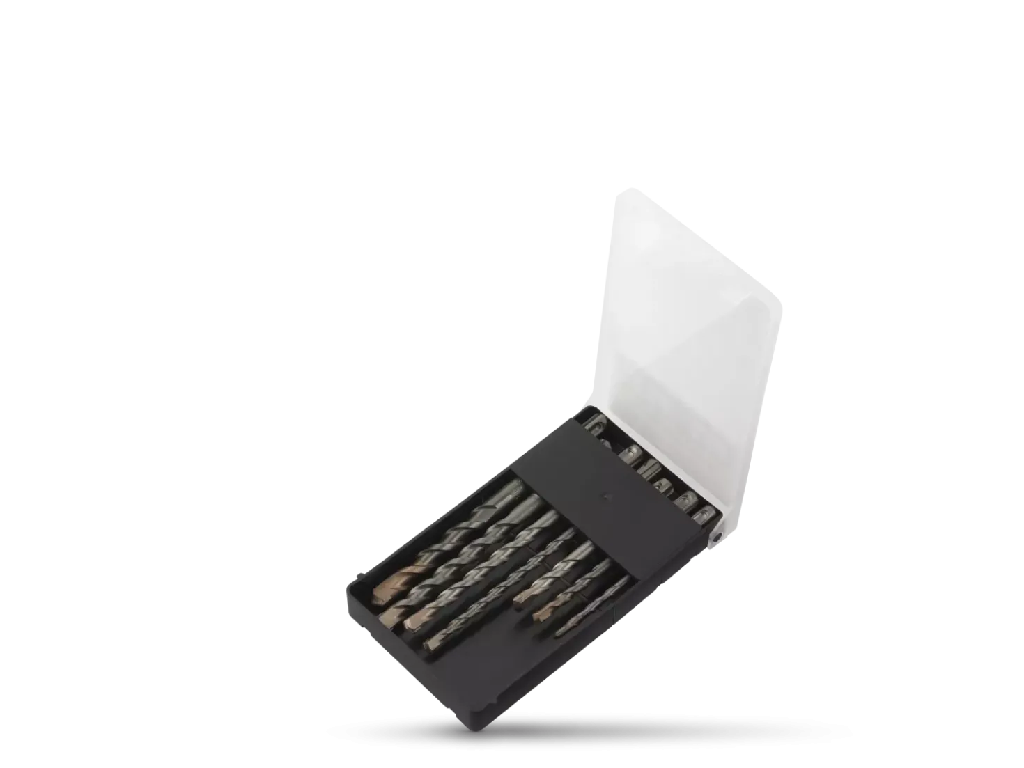 Fit-to-Fix 009-KA070076 7-delige Uni SDS-Plus Premium Hamerborenset - 2-snijder - PVC - 5-6-8x110mm + 6-8-10-12x160mm