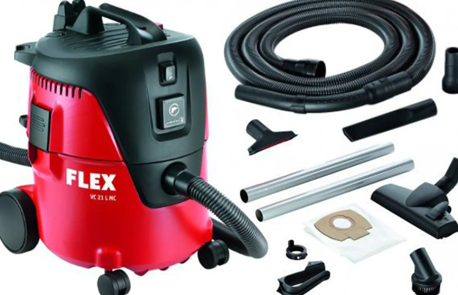 Flex VC 21 L MC Bouwstofzuiger - 1000W - L-klasse - 20L