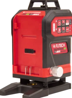 Futech Multicross 4D 18VMAX Electronic Kruislijnlaser incl. statief en afstandsbediening - groen - 4 lijnen - IP54