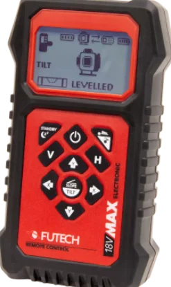 Futech Multicross 4D 18VMAX Electronic Kruislijnlaser incl. statief en afstandsbediening - groen - 4 lijnen - IP54