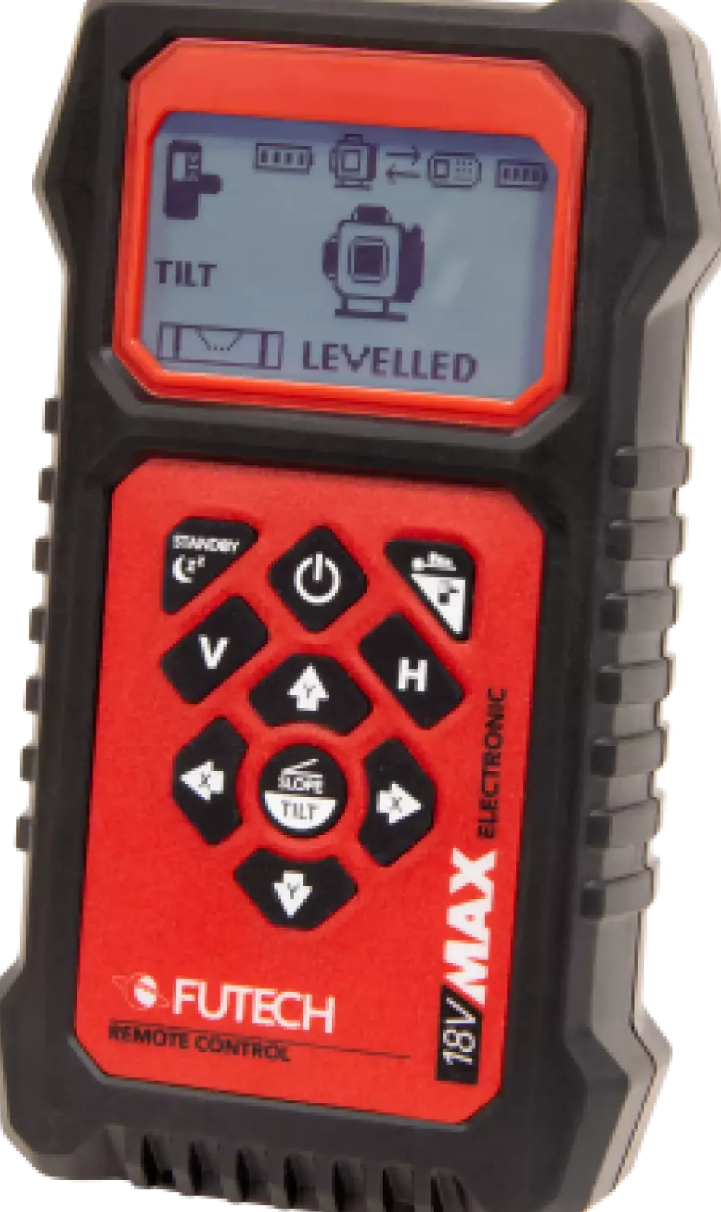 Futech Multicross 4D 18VMAX Electronic Kruislijnlaser incl. statief en afstandsbediening - groen - 4 lijnen - IP54