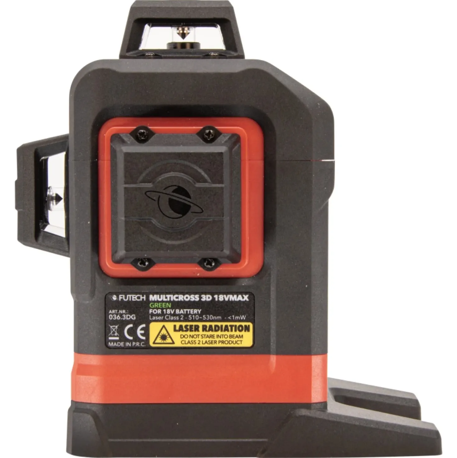 FUTECH Multicross 3D 18VMAX kruislijnlaser - groen - 70m - 3 lijnen