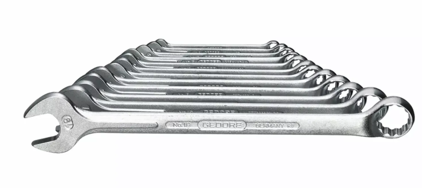 Gedore 1 B-08 8-delige Ringsteeksleutel-set - 10-24mm
