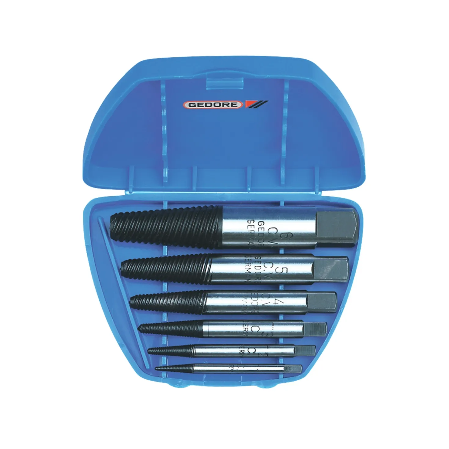 Gedore 8551 6-delige Linkse tapset - M3-M24