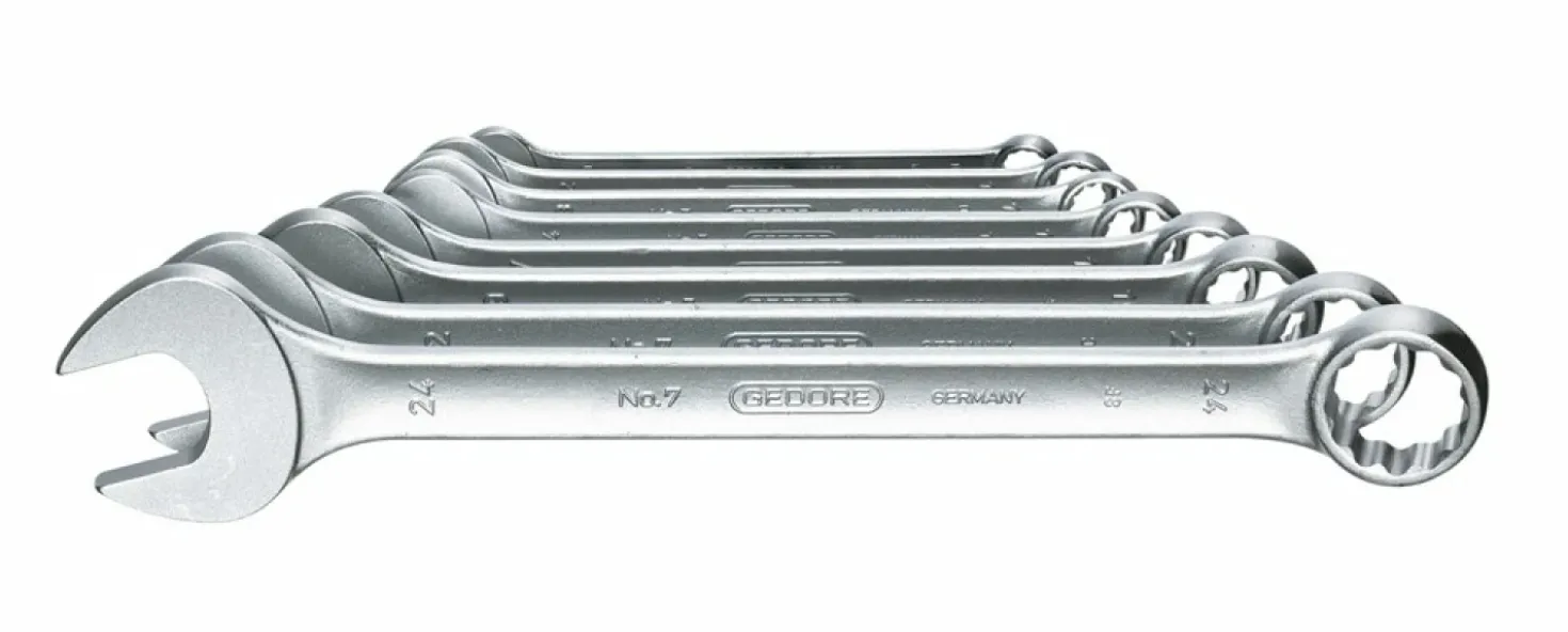 Gedore 7-08 8-delige Ringsteeksleutel-set - 10-24mm