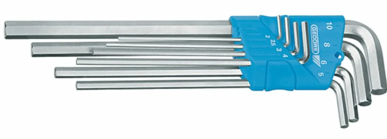 Gedore H 42 EL-88 A 8-delige Inbussleutelset - 5/64-5/16''