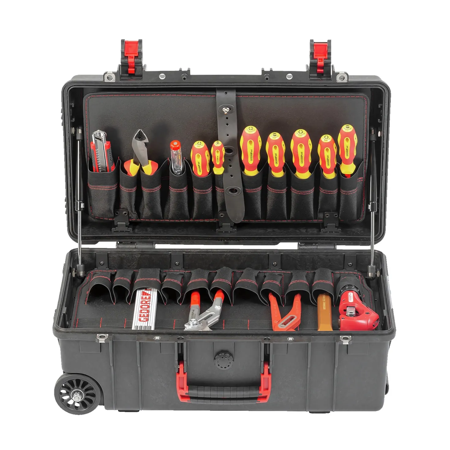 Gedore RED R21902072 Sanitair Gereedschapset in trolley - 72-delig