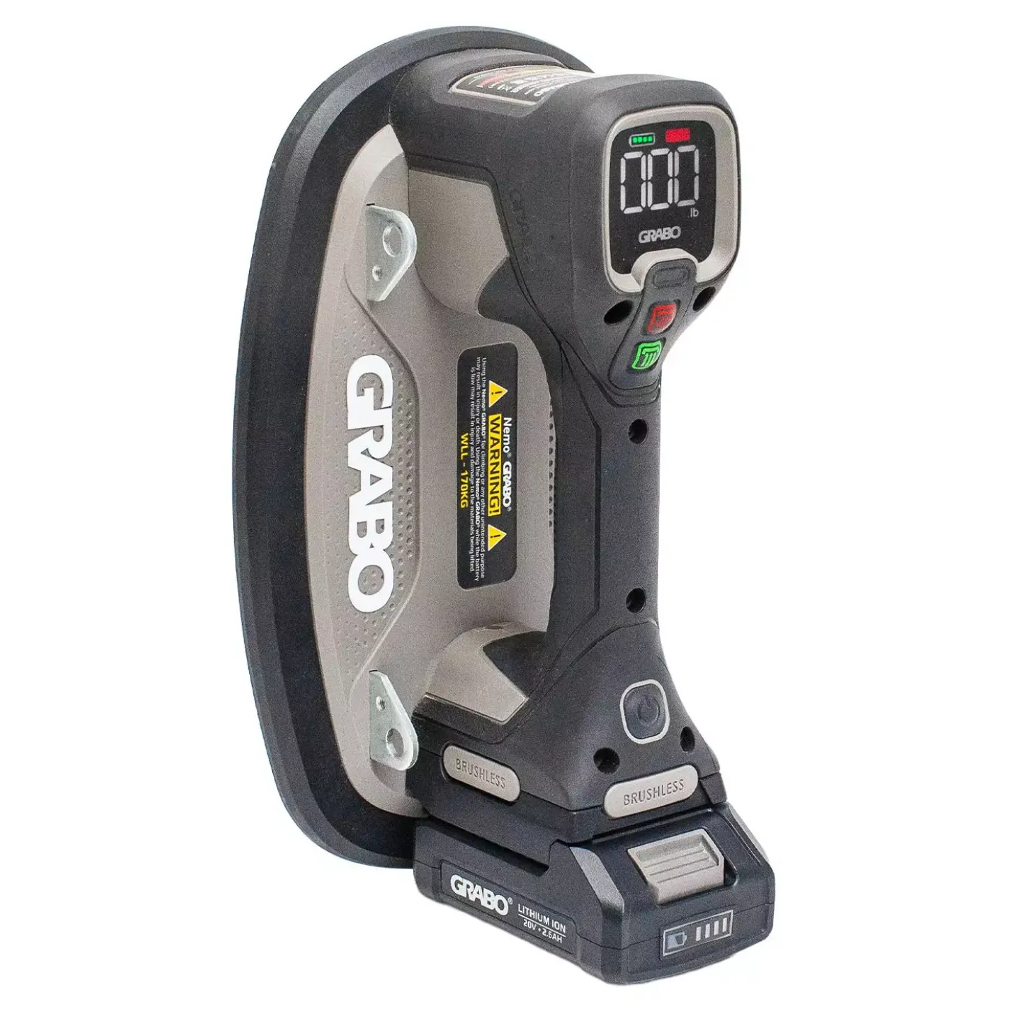Grabo Pro Brushless Elektrische Vacuüm Tegeldrager Complete set in tas - 120kg