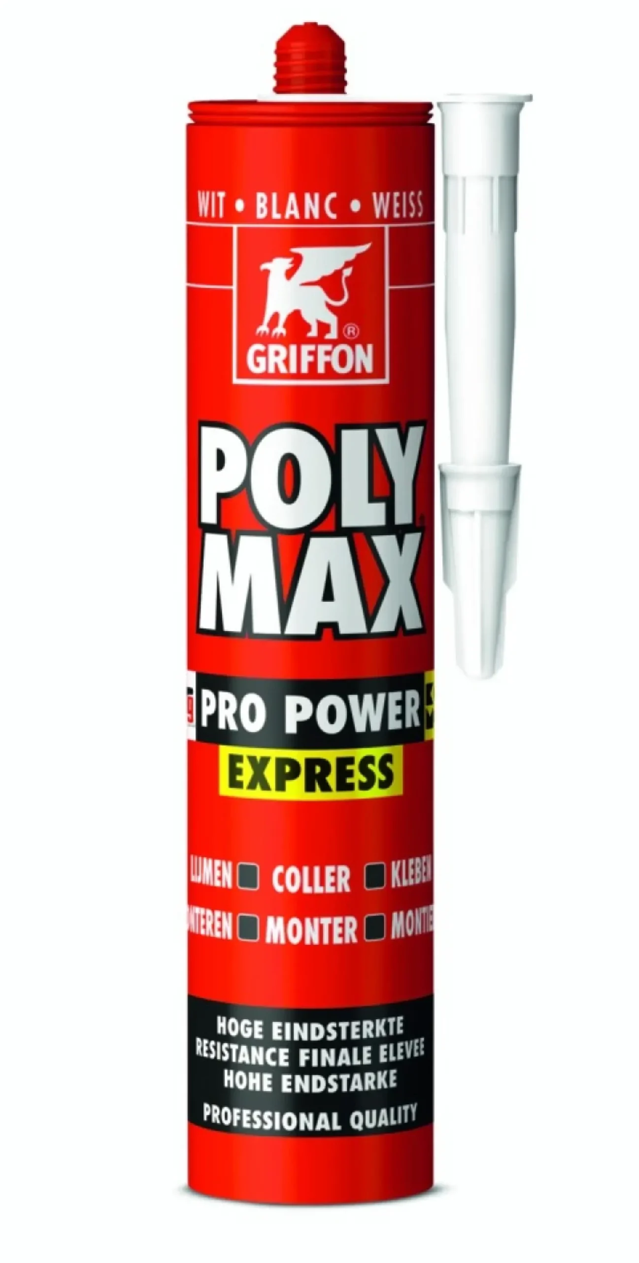 Griffon Poly Max Pro Power Express Montagelijm - Wit - 435gr