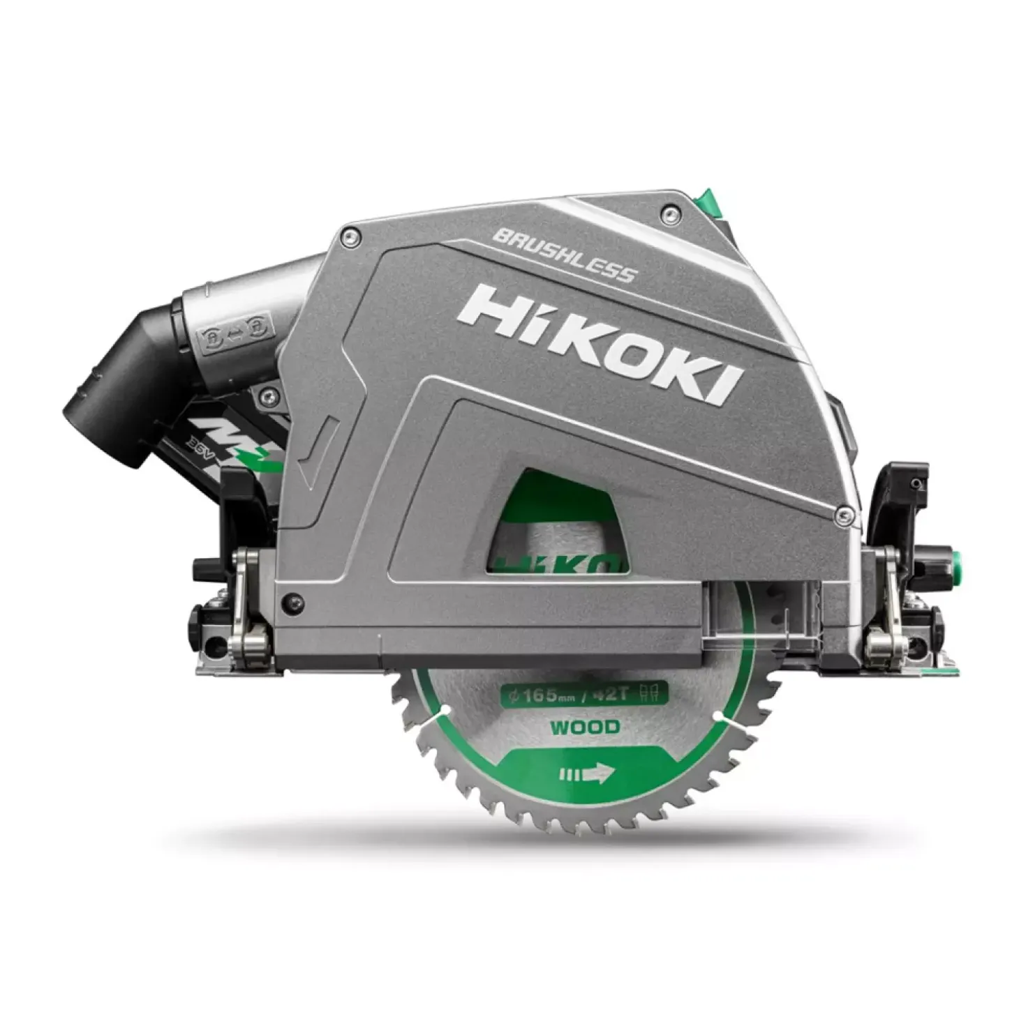HiKOKI C3606DPAWVZ 36V (18v/36V) Li-ion accu Invalzaag set (2x 2.5/5.0Ah accu) in HSC - 165mm