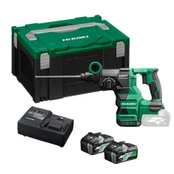 HiKOKI DH1826DA 18V Li-ion accu SDS-PLUS combihamer set (2x 5.0Ah accu) in HSC II Koffer - 3,2J