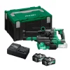 HiKOKI DH1826DAWUZ 18V Li-ion accu SDS-PLUS combihamer set (2x 5.0Ah accu) in HSC III Koffer inclusief stofafzuigunit - 3,2J