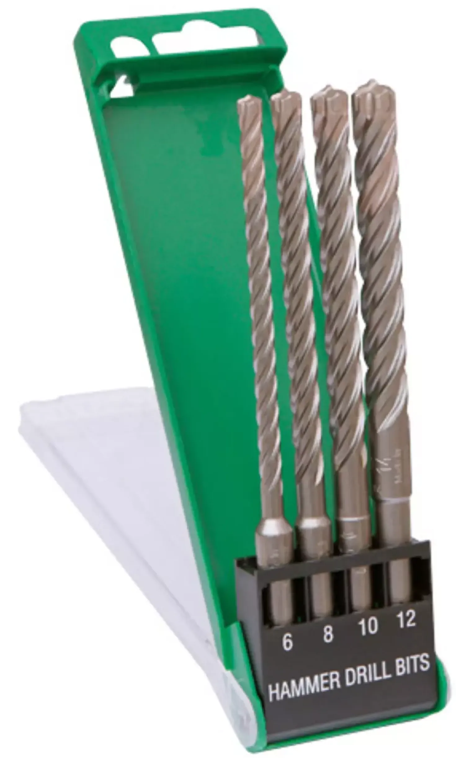 HiKOKI 783390 SDS-Plus 4 Delige Hamerboren set in cassette - 6 / 8 /10 / 12mm