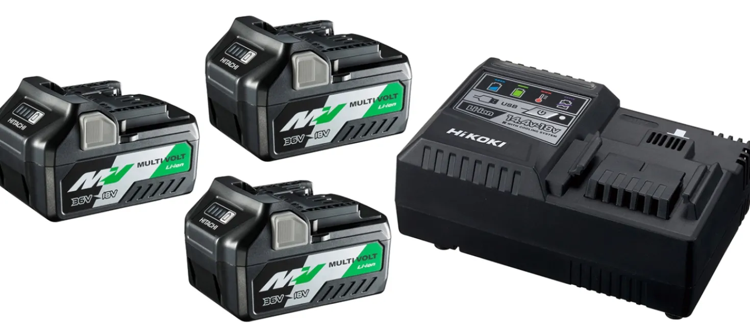 HiKOKI UC18YSL3WA3 MultiVolt Accu Starterset (3x 36V 2,5Ah / 18V 5.0Ah) + lader