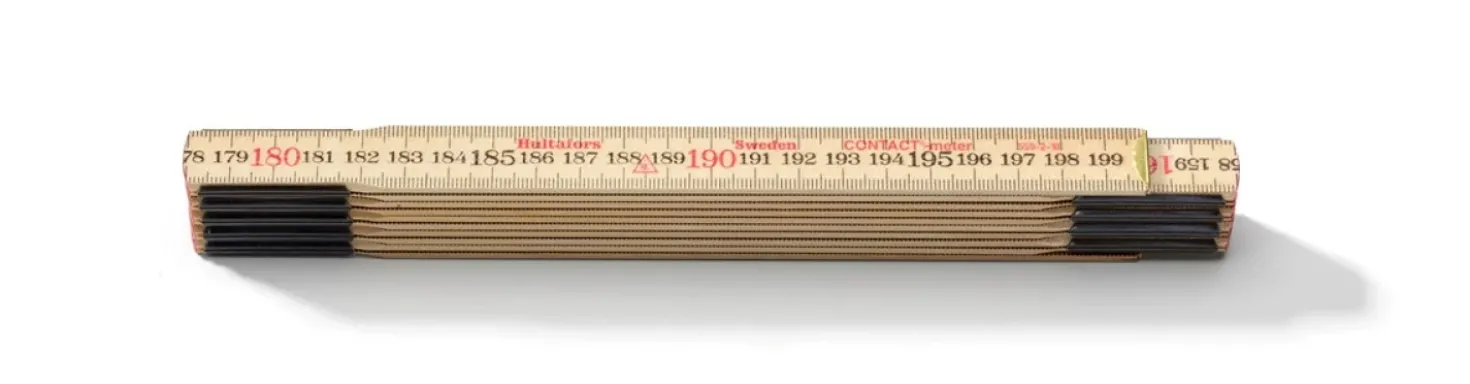 Hultafors 559-2-10 Duimstok, Contactmeter - Hout - 2m
