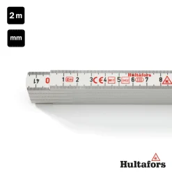 Hultafors G59-2-10 Wit Duimstok - Polyamide - 2m