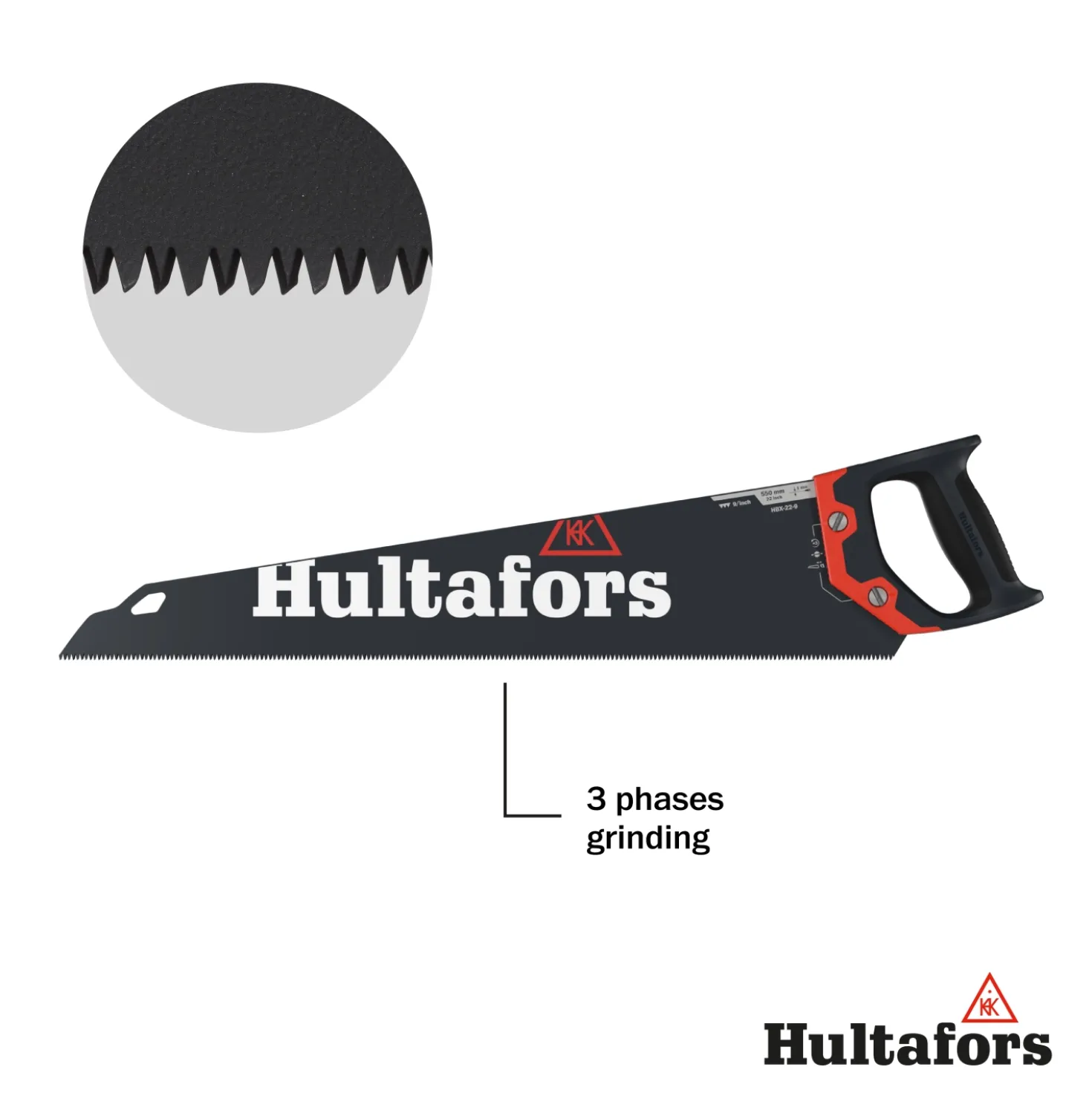 Hultafors HBX-22-9 Handzaag - 9TPI - 550mm
