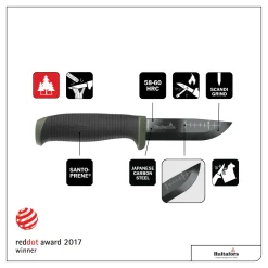 Hultafors OK4 Outdoor mes inclusief draagholster - 209mm