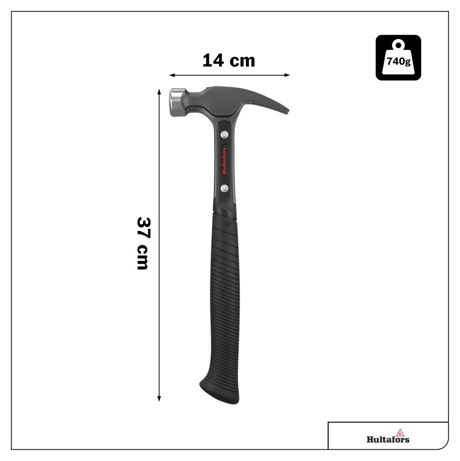Hultafors TR16XL Klauwhamer - 740g - XL