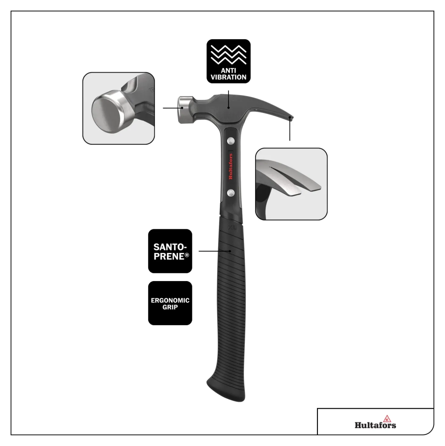 Hultafors TR16XL Klauwhamer - 740g - XL