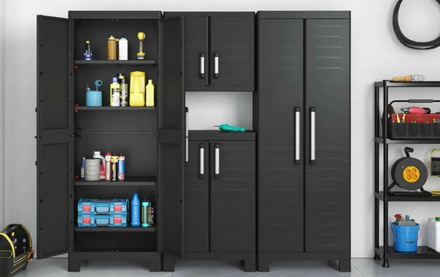 Keter 249798 Detroit hoge opbergkast - 45x65x182cm