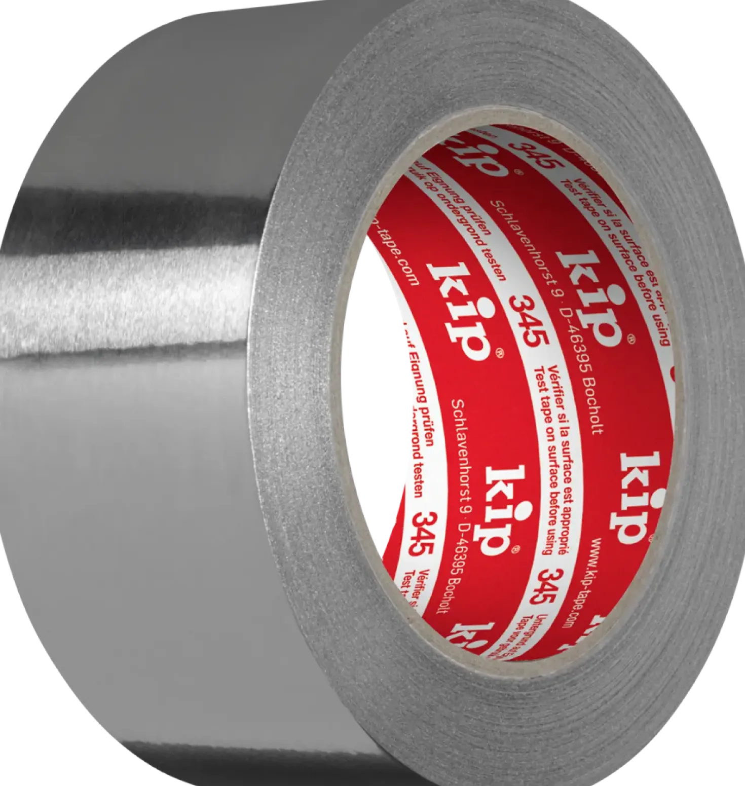 Kip Tape 345-32 Aluminiumtape – 30µ - Zilver - DIN-4102-B1 - 50mm x 50m