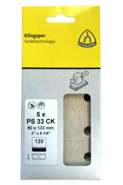 Klingspor Schuurpapier Rechthoek Klit 80X133mm 5st P60
