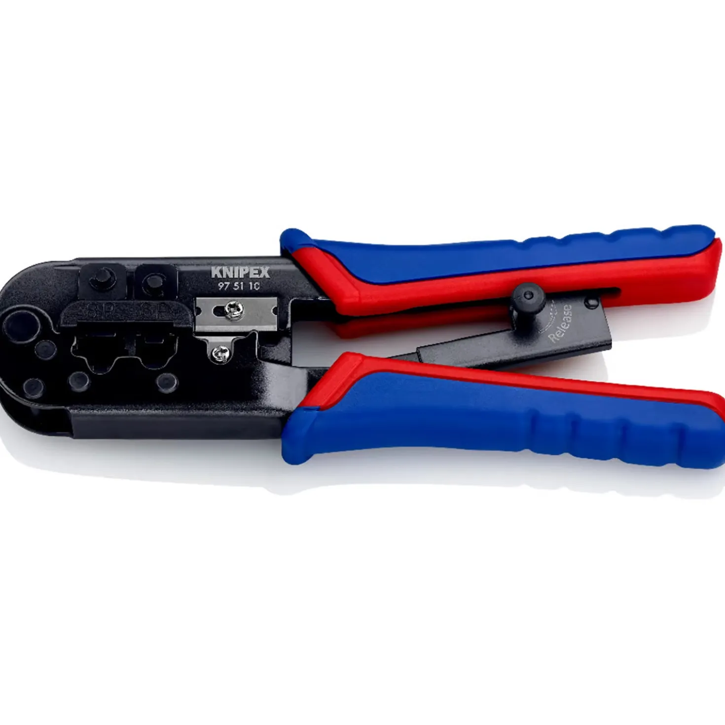 Knipex 975110 - Krimptang RJ11/12 (6pin 9.65mm) - RJ45 (8pin 11.68mm)