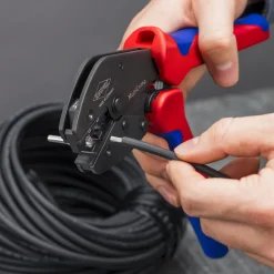 Knipex 97 33 03 MultiCrimp Krimptang met wissellader - MC4 /MC4 EVO2 - 0.25 - 6 mm²