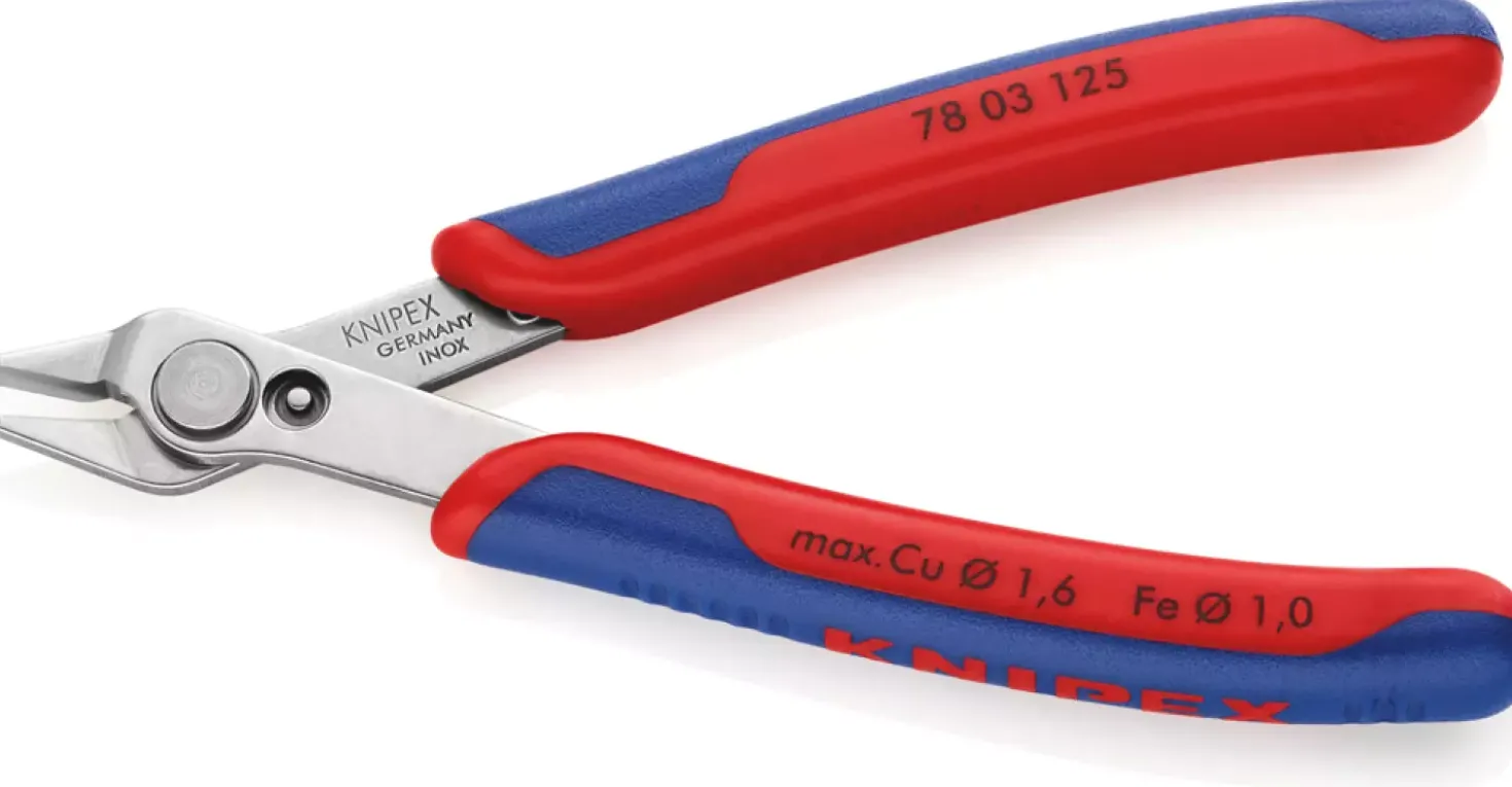 Knipex 7803125 Super-Knips Precisie Zijsnijtang - Elektronica - 125mm