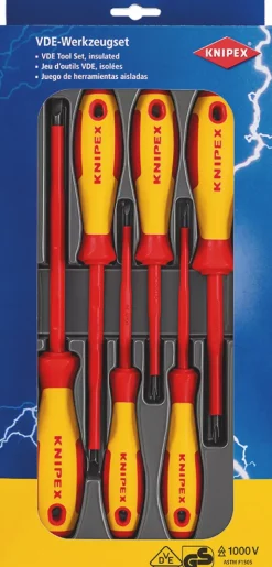 Knipex 00 20 12 V01 Schroevendraaier set VDE 6-delig