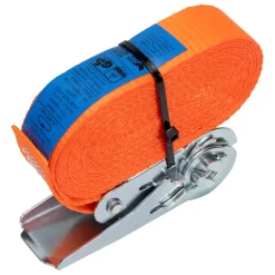 Konvox LAZE1425-0153 Spanband eindloos met ratelgesp CD - 3m x 25mm - 800 daN - Oranje