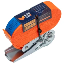 Konvox LAZE1425-0153 Spanband eindloos met ratelgesp CD - 3m x 25mm - 800 daN - Oranje