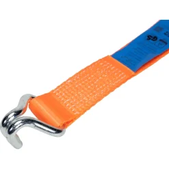 Konvox LAZE1450-0007 Spanband met ratelgesp en J-haak HD - 7m x 50mm - 5000 daN - Oranje